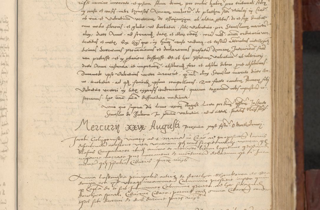 Zdjęcie nr 224 dla obiektu archiwalnego: In nomine Domini. Amen. Sub anno eiusdem Domini millesimo quingentesimo vigesimo, indicione octava, pontificatus sanctissimi in Christo patris et domini nostri domini Leonis divina providencia pape decimi moderni anno ad 19 Marcii durante septimo, acta actorum coram venerabili viro domino Thoma Rosznowski canonico et officiali generali Cracoviensi felicibus, sideribus continuantur atque exordium capiunt et Dii faveant ceptis