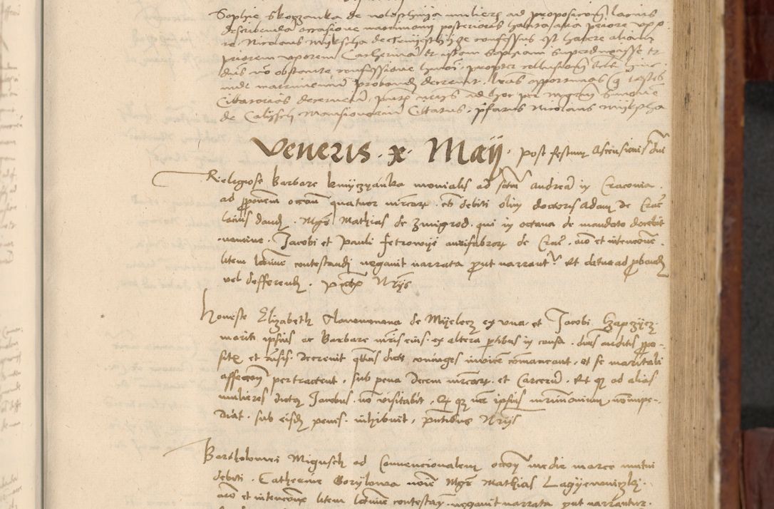 Zdjęcie nr 412 dla obiektu archiwalnego: In nomine Domini. Amen. Sub anno eiusdem Domini millesimo quingentesimo vigesimo, indicione octava, pontificatus sanctissimi in Christo patris et domini nostri domini Leonis divina providencia pape decimi moderni anno ad 19 Marcii durante septimo, acta actorum coram venerabili viro domino Thoma Rosznowski canonico et officiali generali Cracoviensi felicibus, sideribus continuantur atque exordium capiunt et Dii faveant ceptis
