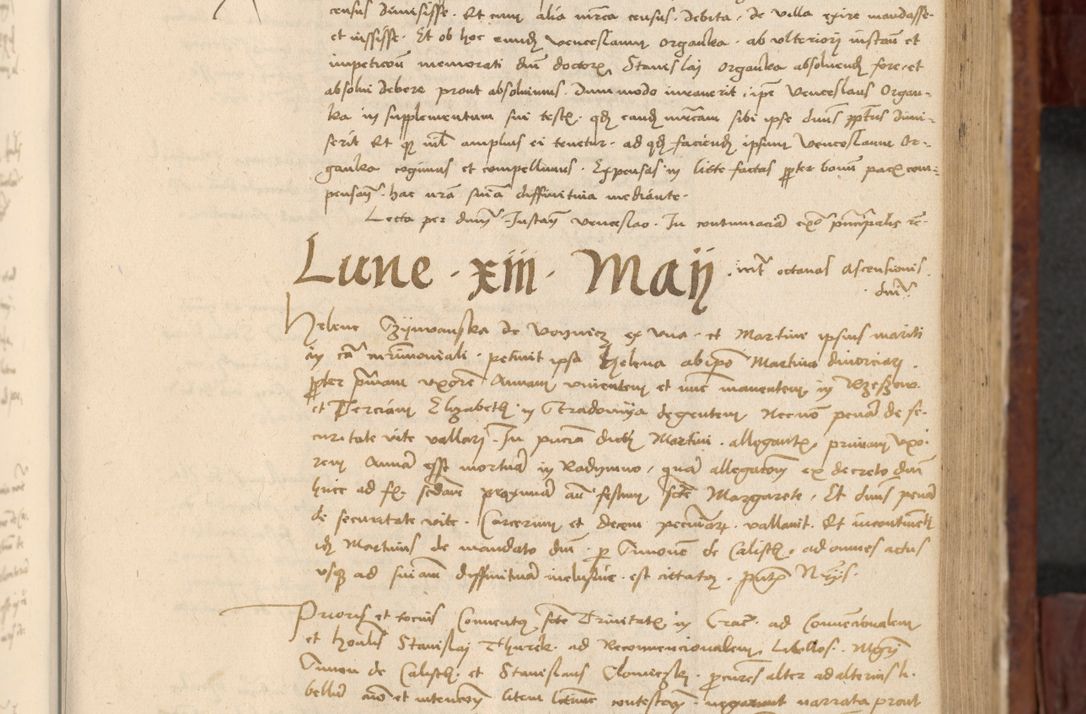 Zdjęcie nr 414 dla obiektu archiwalnego: In nomine Domini. Amen. Sub anno eiusdem Domini millesimo quingentesimo vigesimo, indicione octava, pontificatus sanctissimi in Christo patris et domini nostri domini Leonis divina providencia pape decimi moderni anno ad 19 Marcii durante septimo, acta actorum coram venerabili viro domino Thoma Rosznowski canonico et officiali generali Cracoviensi felicibus, sideribus continuantur atque exordium capiunt et Dii faveant ceptis