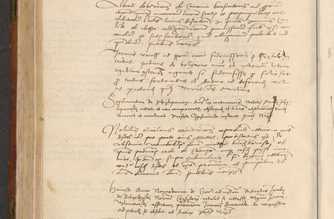 Zdjęcie nr 609 dla obiektu archiwalnego: In nomine Domini. Amen. Sub anno eiusdem Domini millesimo quingentesimo vigesimo, indicione octava, pontificatus sanctissimi in Christo patris et domini nostri domini Leonis divina providencia pape decimi moderni anno ad 19 Marcii durante septimo, acta actorum coram venerabili viro domino Thoma Rosznowski canonico et officiali generali Cracoviensi felicibus, sideribus continuantur atque exordium capiunt et Dii faveant ceptis