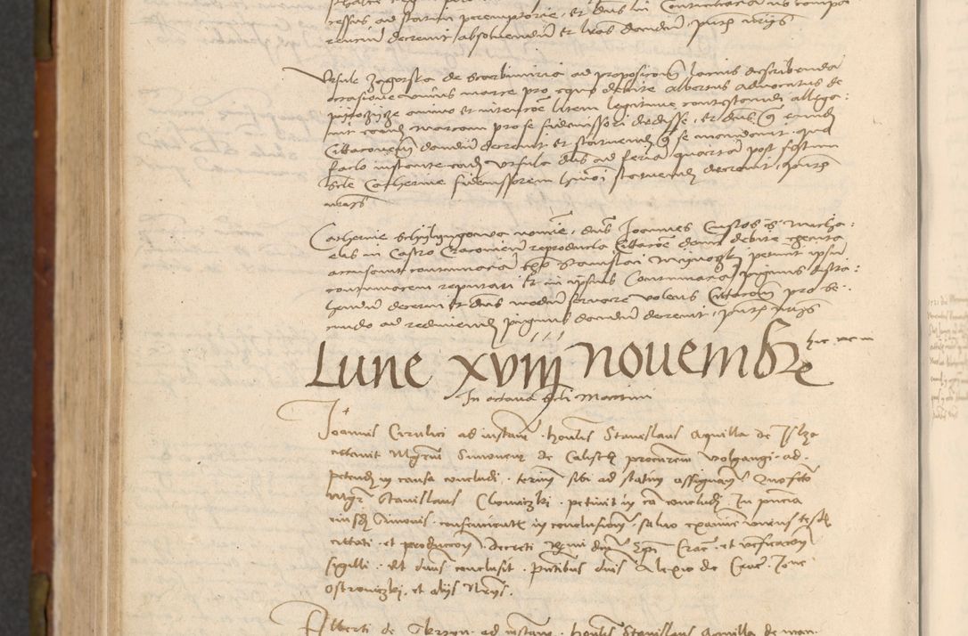 Zdjęcie nr 593 dla obiektu archiwalnego: In nomine Domini. Amen. Sub anno eiusdem Domini millesimo quingentesimo vigesimo, indicione octava, pontificatus sanctissimi in Christo patris et domini nostri domini Leonis divina providencia pape decimi moderni anno ad 19 Marcii durante septimo, acta actorum coram venerabili viro domino Thoma Rosznowski canonico et officiali generali Cracoviensi felicibus, sideribus continuantur atque exordium capiunt et Dii faveant ceptis