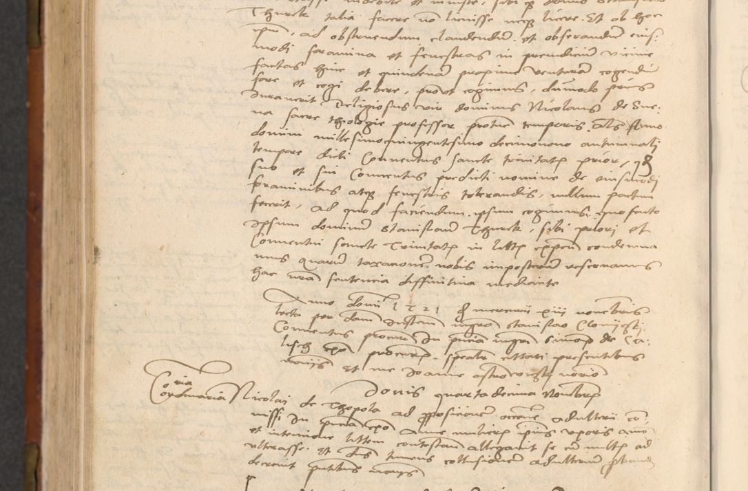 Zdjęcie nr 591 dla obiektu archiwalnego: In nomine Domini. Amen. Sub anno eiusdem Domini millesimo quingentesimo vigesimo, indicione octava, pontificatus sanctissimi in Christo patris et domini nostri domini Leonis divina providencia pape decimi moderni anno ad 19 Marcii durante septimo, acta actorum coram venerabili viro domino Thoma Rosznowski canonico et officiali generali Cracoviensi felicibus, sideribus continuantur atque exordium capiunt et Dii faveant ceptis