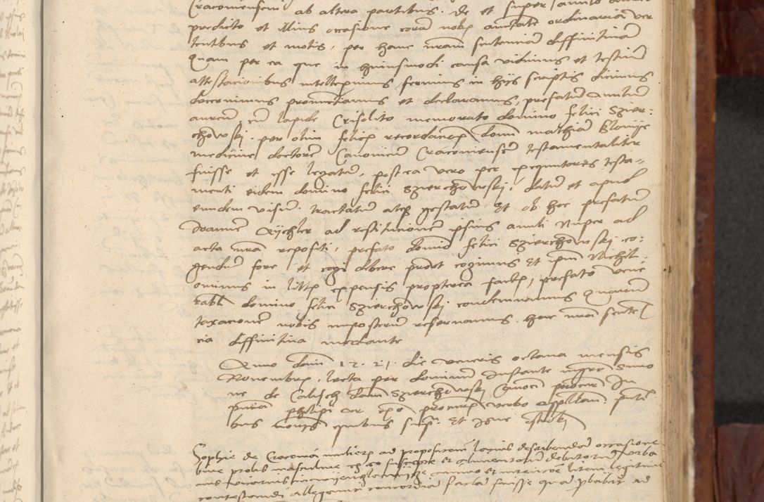 Zdjęcie nr 586 dla obiektu archiwalnego: In nomine Domini. Amen. Sub anno eiusdem Domini millesimo quingentesimo vigesimo, indicione octava, pontificatus sanctissimi in Christo patris et domini nostri domini Leonis divina providencia pape decimi moderni anno ad 19 Marcii durante septimo, acta actorum coram venerabili viro domino Thoma Rosznowski canonico et officiali generali Cracoviensi felicibus, sideribus continuantur atque exordium capiunt et Dii faveant ceptis