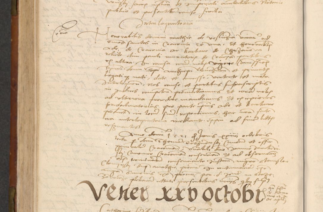 Zdjęcie nr 569 dla obiektu archiwalnego: In nomine Domini. Amen. Sub anno eiusdem Domini millesimo quingentesimo vigesimo, indicione octava, pontificatus sanctissimi in Christo patris et domini nostri domini Leonis divina providencia pape decimi moderni anno ad 19 Marcii durante septimo, acta actorum coram venerabili viro domino Thoma Rosznowski canonico et officiali generali Cracoviensi felicibus, sideribus continuantur atque exordium capiunt et Dii faveant ceptis