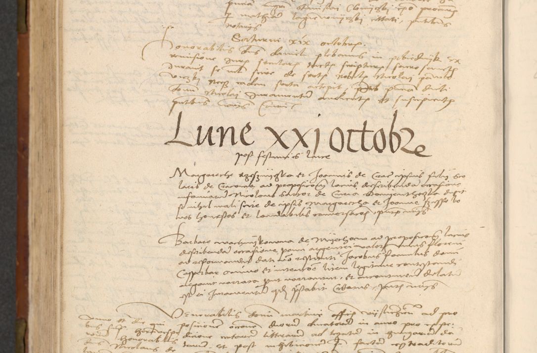 Zdjęcie nr 563 dla obiektu archiwalnego: In nomine Domini. Amen. Sub anno eiusdem Domini millesimo quingentesimo vigesimo, indicione octava, pontificatus sanctissimi in Christo patris et domini nostri domini Leonis divina providencia pape decimi moderni anno ad 19 Marcii durante septimo, acta actorum coram venerabili viro domino Thoma Rosznowski canonico et officiali generali Cracoviensi felicibus, sideribus continuantur atque exordium capiunt et Dii faveant ceptis