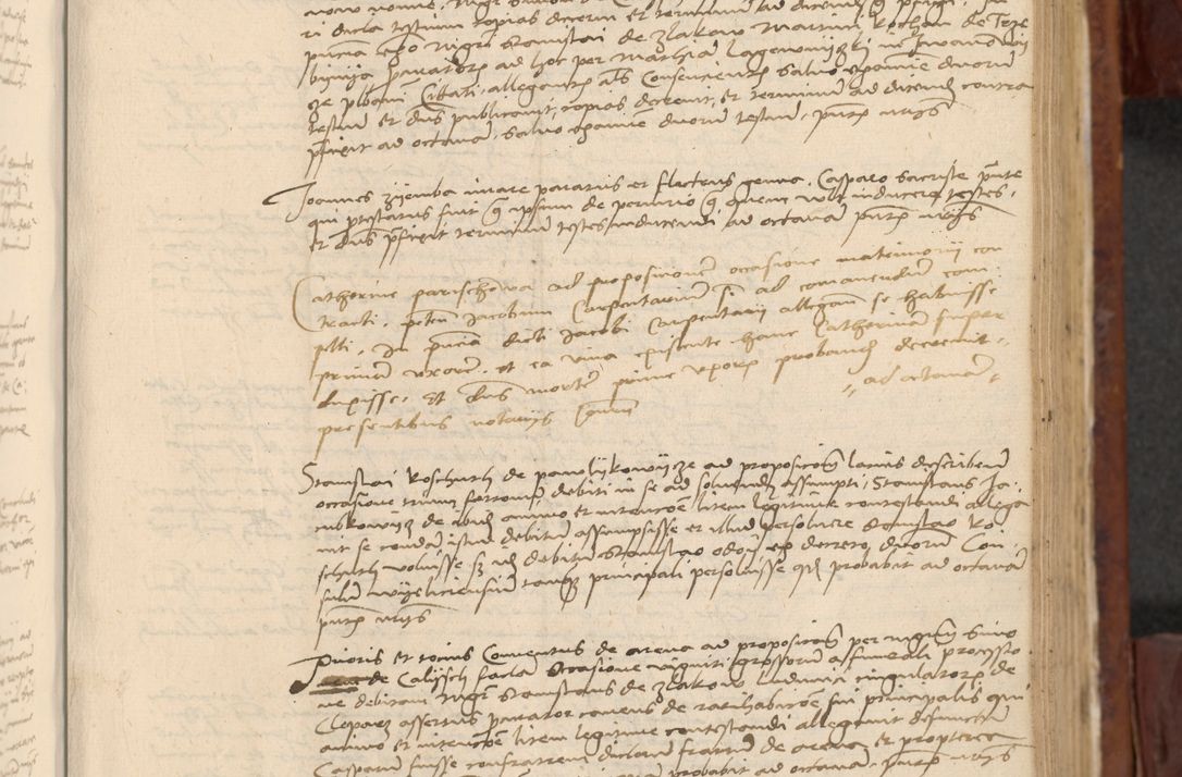 Zdjęcie nr 560 dla obiektu archiwalnego: In nomine Domini. Amen. Sub anno eiusdem Domini millesimo quingentesimo vigesimo, indicione octava, pontificatus sanctissimi in Christo patris et domini nostri domini Leonis divina providencia pape decimi moderni anno ad 19 Marcii durante septimo, acta actorum coram venerabili viro domino Thoma Rosznowski canonico et officiali generali Cracoviensi felicibus, sideribus continuantur atque exordium capiunt et Dii faveant ceptis