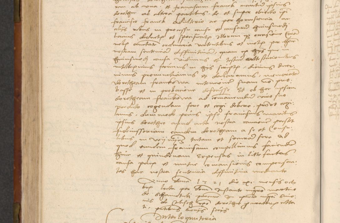 Zdjęcie nr 555 dla obiektu archiwalnego: In nomine Domini. Amen. Sub anno eiusdem Domini millesimo quingentesimo vigesimo, indicione octava, pontificatus sanctissimi in Christo patris et domini nostri domini Leonis divina providencia pape decimi moderni anno ad 19 Marcii durante septimo, acta actorum coram venerabili viro domino Thoma Rosznowski canonico et officiali generali Cracoviensi felicibus, sideribus continuantur atque exordium capiunt et Dii faveant ceptis