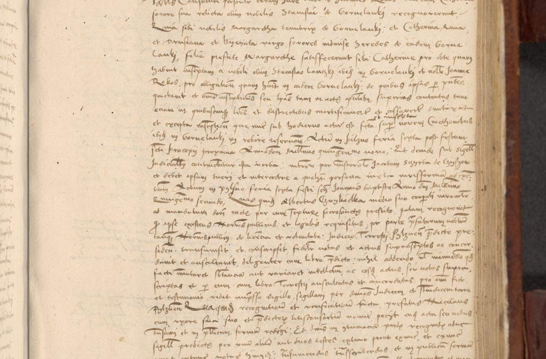 Zdjęcie nr 548 dla obiektu archiwalnego: In nomine Domini. Amen. Sub anno eiusdem Domini millesimo quingentesimo vigesimo, indicione octava, pontificatus sanctissimi in Christo patris et domini nostri domini Leonis divina providencia pape decimi moderni anno ad 19 Marcii durante septimo, acta actorum coram venerabili viro domino Thoma Rosznowski canonico et officiali generali Cracoviensi felicibus, sideribus continuantur atque exordium capiunt et Dii faveant ceptis
