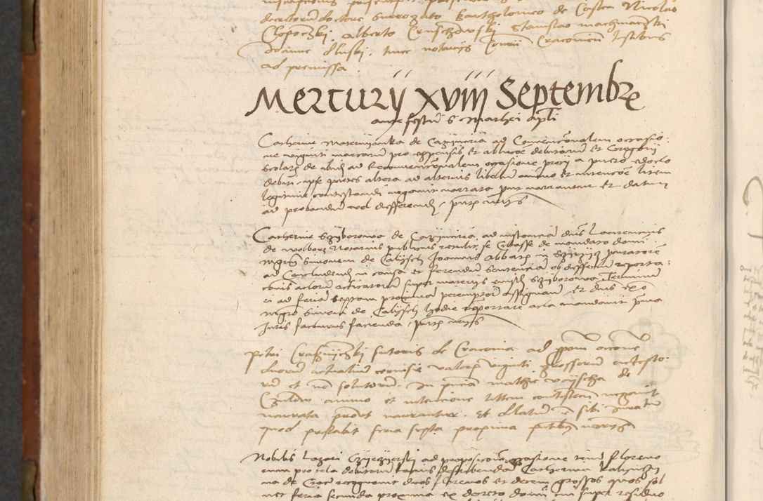 Zdjęcie nr 531 dla obiektu archiwalnego: In nomine Domini. Amen. Sub anno eiusdem Domini millesimo quingentesimo vigesimo, indicione octava, pontificatus sanctissimi in Christo patris et domini nostri domini Leonis divina providencia pape decimi moderni anno ad 19 Marcii durante septimo, acta actorum coram venerabili viro domino Thoma Rosznowski canonico et officiali generali Cracoviensi felicibus, sideribus continuantur atque exordium capiunt et Dii faveant ceptis