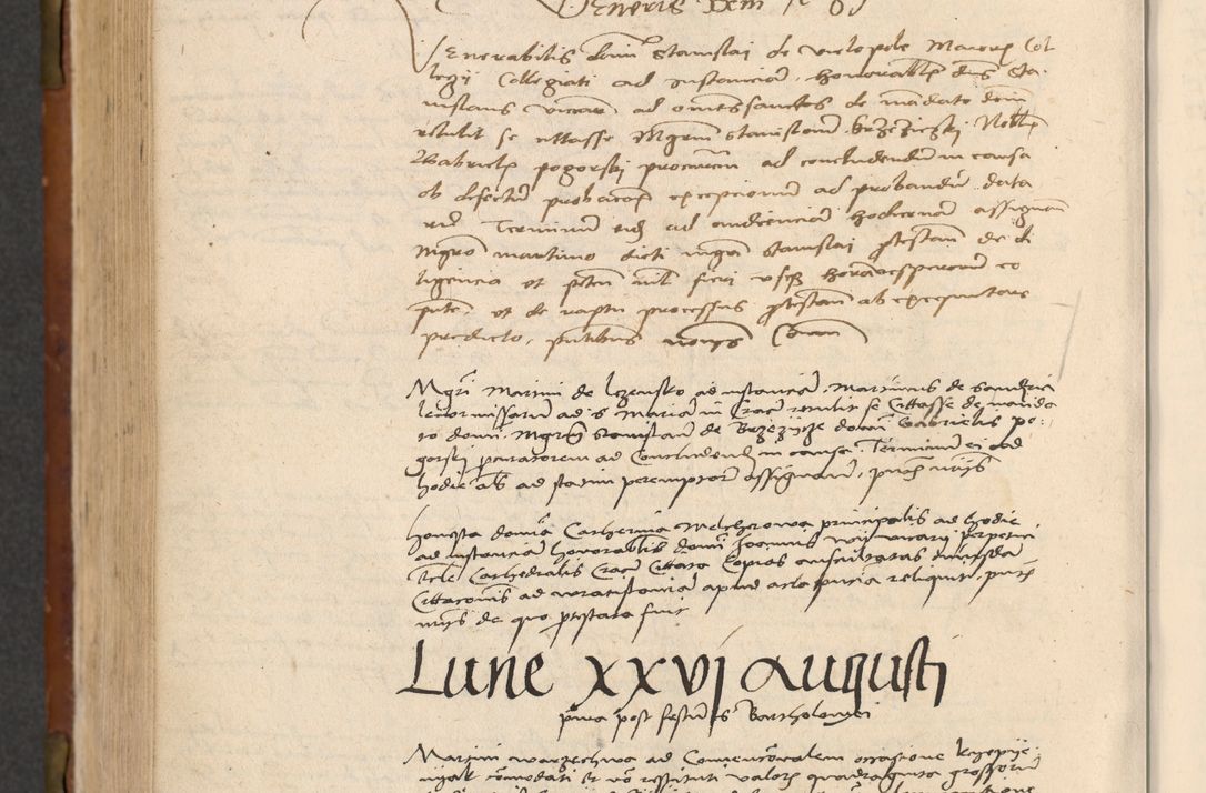 Zdjęcie nr 507 dla obiektu archiwalnego: In nomine Domini. Amen. Sub anno eiusdem Domini millesimo quingentesimo vigesimo, indicione octava, pontificatus sanctissimi in Christo patris et domini nostri domini Leonis divina providencia pape decimi moderni anno ad 19 Marcii durante septimo, acta actorum coram venerabili viro domino Thoma Rosznowski canonico et officiali generali Cracoviensi felicibus, sideribus continuantur atque exordium capiunt et Dii faveant ceptis