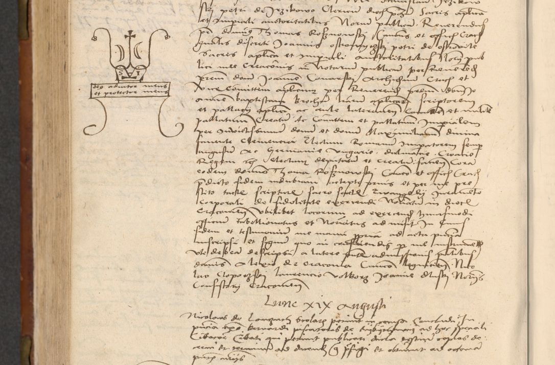 Zdjęcie nr 505 dla obiektu archiwalnego: In nomine Domini. Amen. Sub anno eiusdem Domini millesimo quingentesimo vigesimo, indicione octava, pontificatus sanctissimi in Christo patris et domini nostri domini Leonis divina providencia pape decimi moderni anno ad 19 Marcii durante septimo, acta actorum coram venerabili viro domino Thoma Rosznowski canonico et officiali generali Cracoviensi felicibus, sideribus continuantur atque exordium capiunt et Dii faveant ceptis