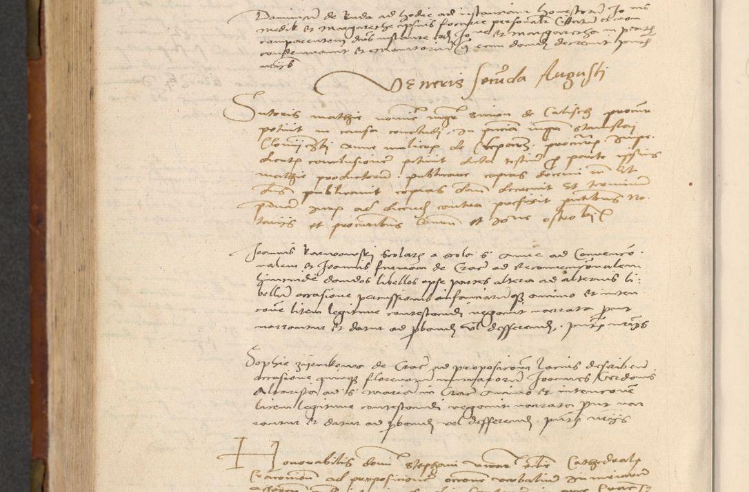 Zdjęcie nr 499 dla obiektu archiwalnego: In nomine Domini. Amen. Sub anno eiusdem Domini millesimo quingentesimo vigesimo, indicione octava, pontificatus sanctissimi in Christo patris et domini nostri domini Leonis divina providencia pape decimi moderni anno ad 19 Marcii durante septimo, acta actorum coram venerabili viro domino Thoma Rosznowski canonico et officiali generali Cracoviensi felicibus, sideribus continuantur atque exordium capiunt et Dii faveant ceptis