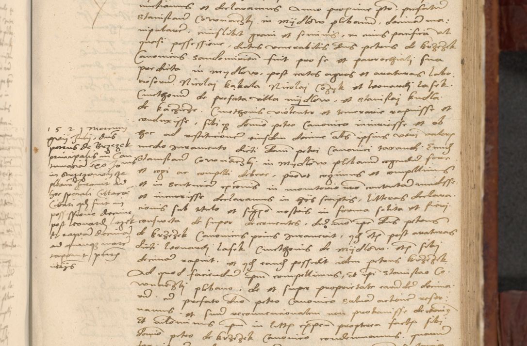 Zdjęcie nr 486 dla obiektu archiwalnego: In nomine Domini. Amen. Sub anno eiusdem Domini millesimo quingentesimo vigesimo, indicione octava, pontificatus sanctissimi in Christo patris et domini nostri domini Leonis divina providencia pape decimi moderni anno ad 19 Marcii durante septimo, acta actorum coram venerabili viro domino Thoma Rosznowski canonico et officiali generali Cracoviensi felicibus, sideribus continuantur atque exordium capiunt et Dii faveant ceptis