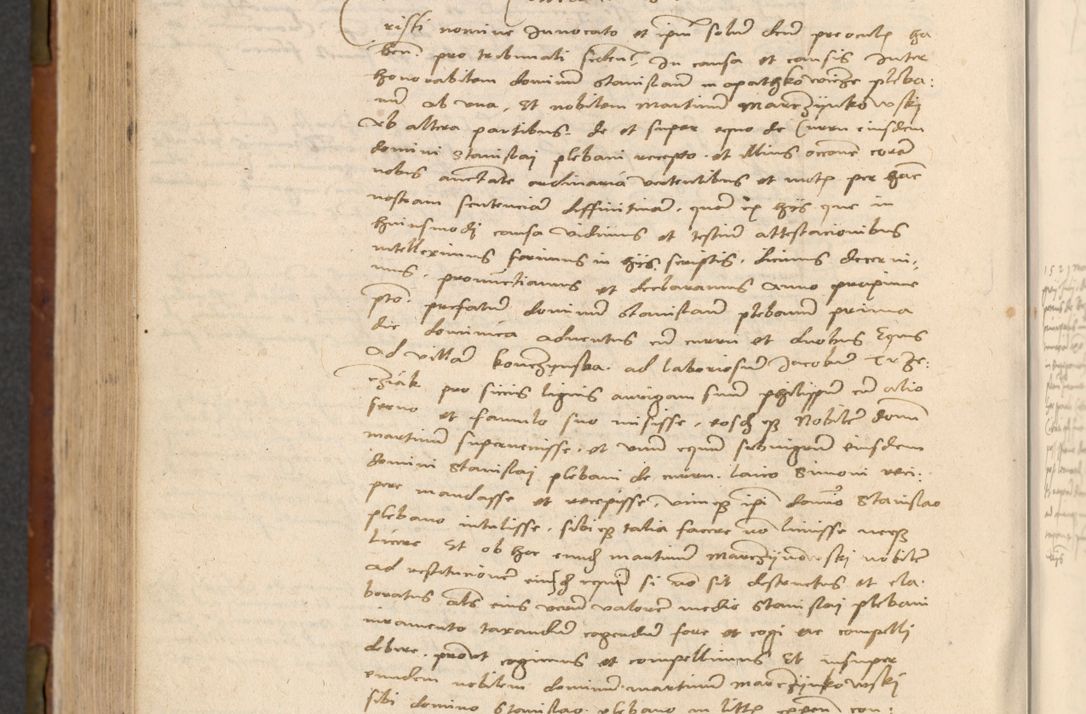 Zdjęcie nr 485 dla obiektu archiwalnego: In nomine Domini. Amen. Sub anno eiusdem Domini millesimo quingentesimo vigesimo, indicione octava, pontificatus sanctissimi in Christo patris et domini nostri domini Leonis divina providencia pape decimi moderni anno ad 19 Marcii durante septimo, acta actorum coram venerabili viro domino Thoma Rosznowski canonico et officiali generali Cracoviensi felicibus, sideribus continuantur atque exordium capiunt et Dii faveant ceptis