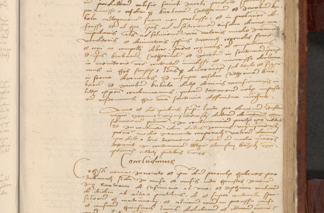 Zdjęcie nr 480 dla obiektu archiwalnego: In nomine Domini. Amen. Sub anno eiusdem Domini millesimo quingentesimo vigesimo, indicione octava, pontificatus sanctissimi in Christo patris et domini nostri domini Leonis divina providencia pape decimi moderni anno ad 19 Marcii durante septimo, acta actorum coram venerabili viro domino Thoma Rosznowski canonico et officiali generali Cracoviensi felicibus, sideribus continuantur atque exordium capiunt et Dii faveant ceptis