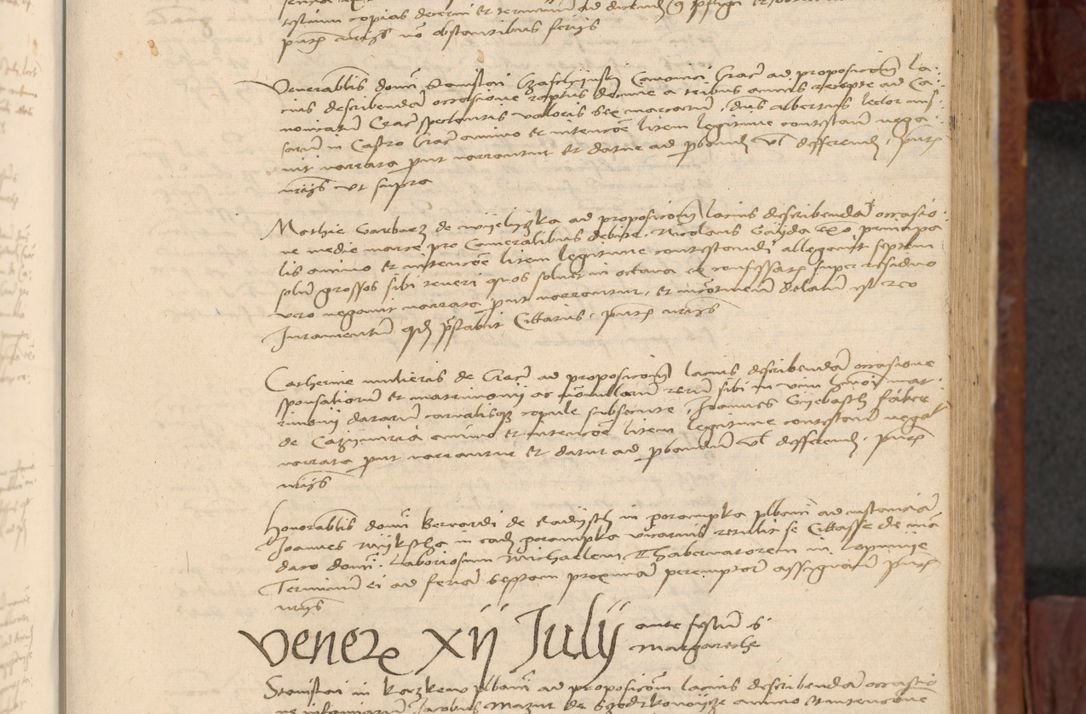 Zdjęcie nr 482 dla obiektu archiwalnego: In nomine Domini. Amen. Sub anno eiusdem Domini millesimo quingentesimo vigesimo, indicione octava, pontificatus sanctissimi in Christo patris et domini nostri domini Leonis divina providencia pape decimi moderni anno ad 19 Marcii durante septimo, acta actorum coram venerabili viro domino Thoma Rosznowski canonico et officiali generali Cracoviensi felicibus, sideribus continuantur atque exordium capiunt et Dii faveant ceptis