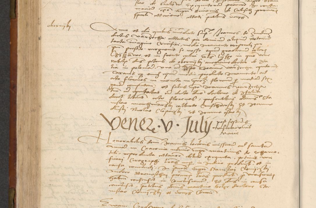 Zdjęcie nr 473 dla obiektu archiwalnego: In nomine Domini. Amen. Sub anno eiusdem Domini millesimo quingentesimo vigesimo, indicione octava, pontificatus sanctissimi in Christo patris et domini nostri domini Leonis divina providencia pape decimi moderni anno ad 19 Marcii durante septimo, acta actorum coram venerabili viro domino Thoma Rosznowski canonico et officiali generali Cracoviensi felicibus, sideribus continuantur atque exordium capiunt et Dii faveant ceptis