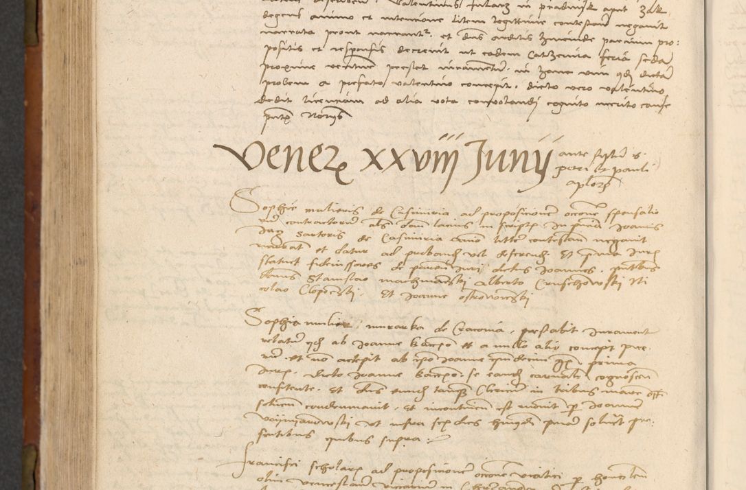 Zdjęcie nr 465 dla obiektu archiwalnego: In nomine Domini. Amen. Sub anno eiusdem Domini millesimo quingentesimo vigesimo, indicione octava, pontificatus sanctissimi in Christo patris et domini nostri domini Leonis divina providencia pape decimi moderni anno ad 19 Marcii durante septimo, acta actorum coram venerabili viro domino Thoma Rosznowski canonico et officiali generali Cracoviensi felicibus, sideribus continuantur atque exordium capiunt et Dii faveant ceptis