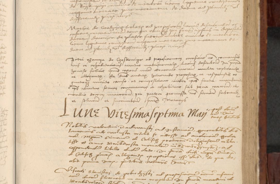 Zdjęcie nr 426 dla obiektu archiwalnego: In nomine Domini. Amen. Sub anno eiusdem Domini millesimo quingentesimo vigesimo, indicione octava, pontificatus sanctissimi in Christo patris et domini nostri domini Leonis divina providencia pape decimi moderni anno ad 19 Marcii durante septimo, acta actorum coram venerabili viro domino Thoma Rosznowski canonico et officiali generali Cracoviensi felicibus, sideribus continuantur atque exordium capiunt et Dii faveant ceptis