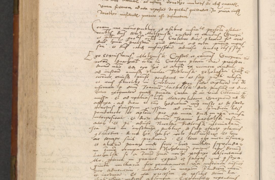 Zdjęcie nr 809 dla obiektu archiwalnego: In nomine Domini. Amen. Sub anno eiusdem Domini millesimo quingentesimo vigesimo, indicione octava, pontificatus sanctissimi in Christo patris et domini nostri domini Leonis divina providencia pape decimi moderni anno ad 19 Marcii durante septimo, acta actorum coram venerabili viro domino Thoma Rosznowski canonico et officiali generali Cracoviensi felicibus, sideribus continuantur atque exordium capiunt et Dii faveant ceptis