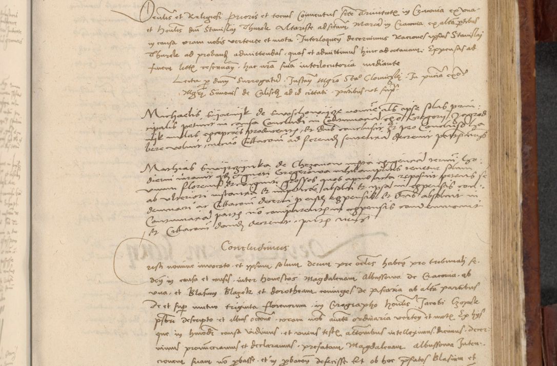 Zdjęcie nr 802 dla obiektu archiwalnego: In nomine Domini. Amen. Sub anno eiusdem Domini millesimo quingentesimo vigesimo, indicione octava, pontificatus sanctissimi in Christo patris et domini nostri domini Leonis divina providencia pape decimi moderni anno ad 19 Marcii durante septimo, acta actorum coram venerabili viro domino Thoma Rosznowski canonico et officiali generali Cracoviensi felicibus, sideribus continuantur atque exordium capiunt et Dii faveant ceptis