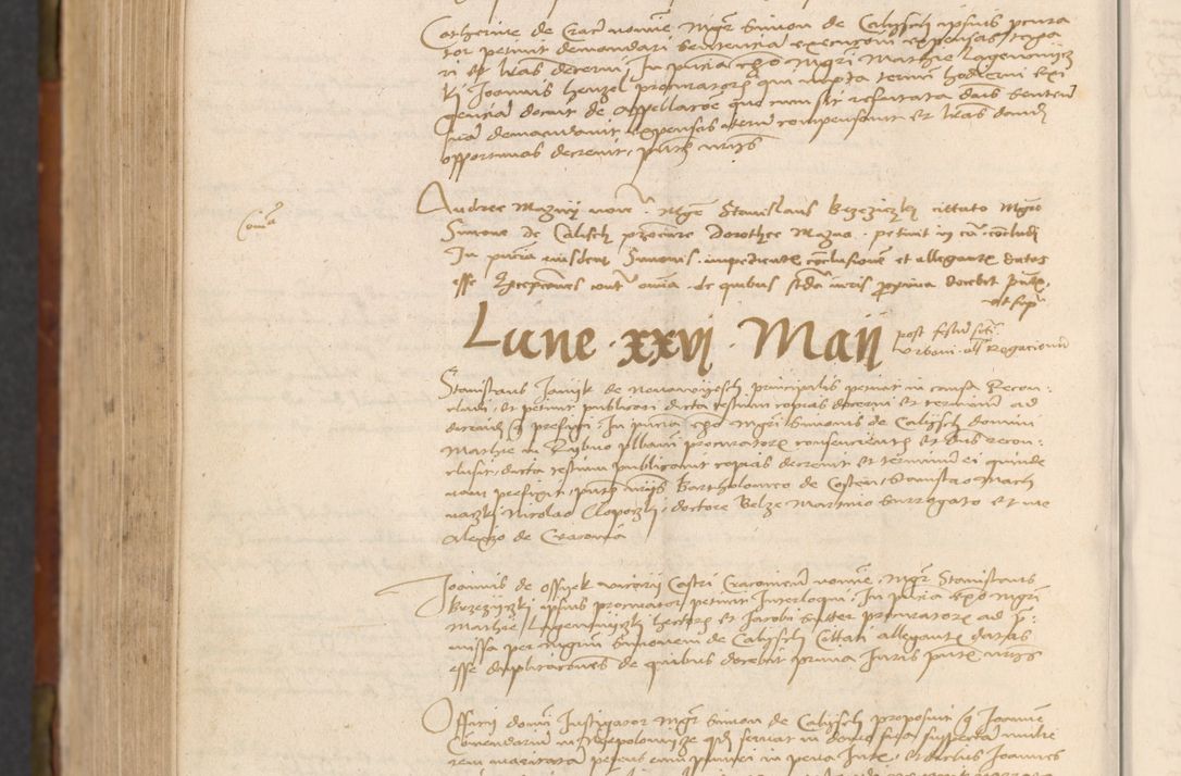 Zdjęcie nr 787 dla obiektu archiwalnego: In nomine Domini. Amen. Sub anno eiusdem Domini millesimo quingentesimo vigesimo, indicione octava, pontificatus sanctissimi in Christo patris et domini nostri domini Leonis divina providencia pape decimi moderni anno ad 19 Marcii durante septimo, acta actorum coram venerabili viro domino Thoma Rosznowski canonico et officiali generali Cracoviensi felicibus, sideribus continuantur atque exordium capiunt et Dii faveant ceptis