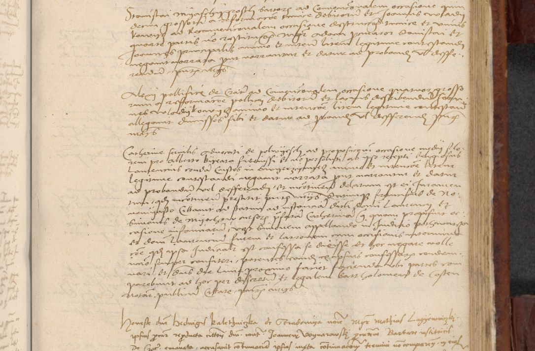 Zdjęcie nr 768 dla obiektu archiwalnego: In nomine Domini. Amen. Sub anno eiusdem Domini millesimo quingentesimo vigesimo, indicione octava, pontificatus sanctissimi in Christo patris et domini nostri domini Leonis divina providencia pape decimi moderni anno ad 19 Marcii durante septimo, acta actorum coram venerabili viro domino Thoma Rosznowski canonico et officiali generali Cracoviensi felicibus, sideribus continuantur atque exordium capiunt et Dii faveant ceptis
