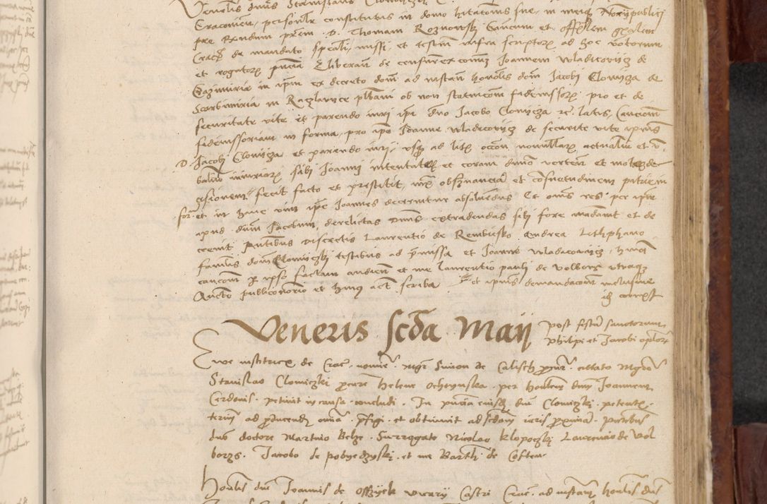 Zdjęcie nr 764 dla obiektu archiwalnego: In nomine Domini. Amen. Sub anno eiusdem Domini millesimo quingentesimo vigesimo, indicione octava, pontificatus sanctissimi in Christo patris et domini nostri domini Leonis divina providencia pape decimi moderni anno ad 19 Marcii durante septimo, acta actorum coram venerabili viro domino Thoma Rosznowski canonico et officiali generali Cracoviensi felicibus, sideribus continuantur atque exordium capiunt et Dii faveant ceptis