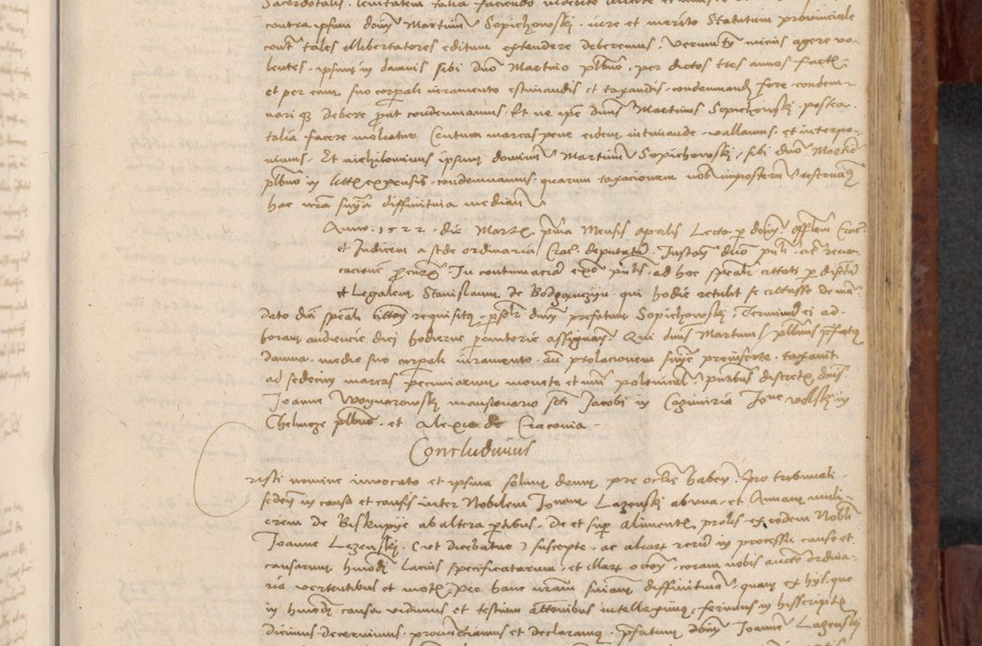 Zdjęcie nr 756 dla obiektu archiwalnego: In nomine Domini. Amen. Sub anno eiusdem Domini millesimo quingentesimo vigesimo, indicione octava, pontificatus sanctissimi in Christo patris et domini nostri domini Leonis divina providencia pape decimi moderni anno ad 19 Marcii durante septimo, acta actorum coram venerabili viro domino Thoma Rosznowski canonico et officiali generali Cracoviensi felicibus, sideribus continuantur atque exordium capiunt et Dii faveant ceptis