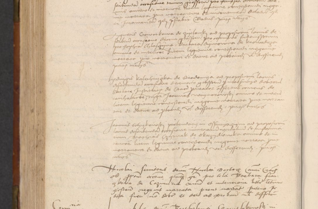 Zdjęcie nr 751 dla obiektu archiwalnego: In nomine Domini. Amen. Sub anno eiusdem Domini millesimo quingentesimo vigesimo, indicione octava, pontificatus sanctissimi in Christo patris et domini nostri domini Leonis divina providencia pape decimi moderni anno ad 19 Marcii durante septimo, acta actorum coram venerabili viro domino Thoma Rosznowski canonico et officiali generali Cracoviensi felicibus, sideribus continuantur atque exordium capiunt et Dii faveant ceptis