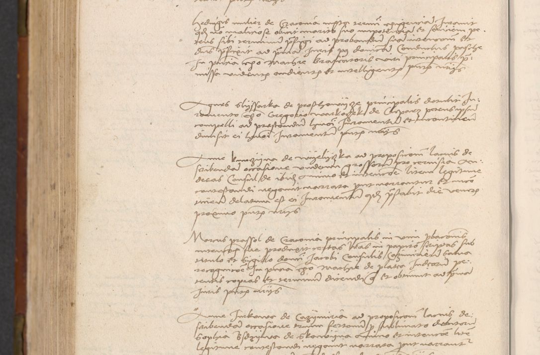 Zdjęcie nr 739 dla obiektu archiwalnego: In nomine Domini. Amen. Sub anno eiusdem Domini millesimo quingentesimo vigesimo, indicione octava, pontificatus sanctissimi in Christo patris et domini nostri domini Leonis divina providencia pape decimi moderni anno ad 19 Marcii durante septimo, acta actorum coram venerabili viro domino Thoma Rosznowski canonico et officiali generali Cracoviensi felicibus, sideribus continuantur atque exordium capiunt et Dii faveant ceptis