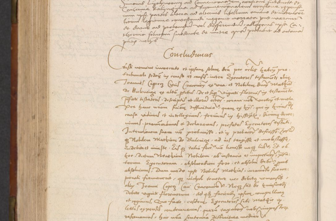 Zdjęcie nr 735 dla obiektu archiwalnego: In nomine Domini. Amen. Sub anno eiusdem Domini millesimo quingentesimo vigesimo, indicione octava, pontificatus sanctissimi in Christo patris et domini nostri domini Leonis divina providencia pape decimi moderni anno ad 19 Marcii durante septimo, acta actorum coram venerabili viro domino Thoma Rosznowski canonico et officiali generali Cracoviensi felicibus, sideribus continuantur atque exordium capiunt et Dii faveant ceptis