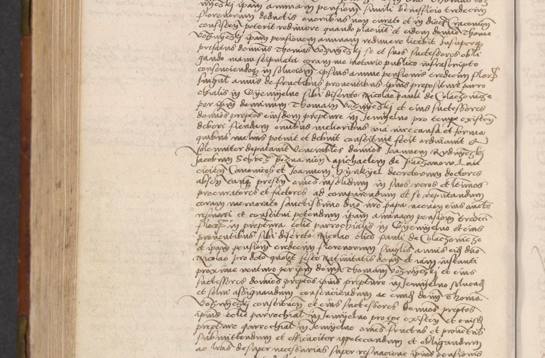 Zdjęcie nr 711 dla obiektu archiwalnego: In nomine Domini. Amen. Sub anno eiusdem Domini millesimo quingentesimo vigesimo, indicione octava, pontificatus sanctissimi in Christo patris et domini nostri domini Leonis divina providencia pape decimi moderni anno ad 19 Marcii durante septimo, acta actorum coram venerabili viro domino Thoma Rosznowski canonico et officiali generali Cracoviensi felicibus, sideribus continuantur atque exordium capiunt et Dii faveant ceptis