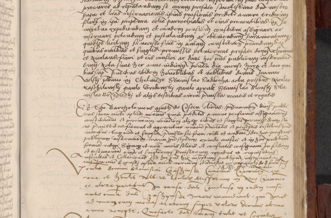 Zdjęcie nr 712 dla obiektu archiwalnego: In nomine Domini. Amen. Sub anno eiusdem Domini millesimo quingentesimo vigesimo, indicione octava, pontificatus sanctissimi in Christo patris et domini nostri domini Leonis divina providencia pape decimi moderni anno ad 19 Marcii durante septimo, acta actorum coram venerabili viro domino Thoma Rosznowski canonico et officiali generali Cracoviensi felicibus, sideribus continuantur atque exordium capiunt et Dii faveant ceptis
