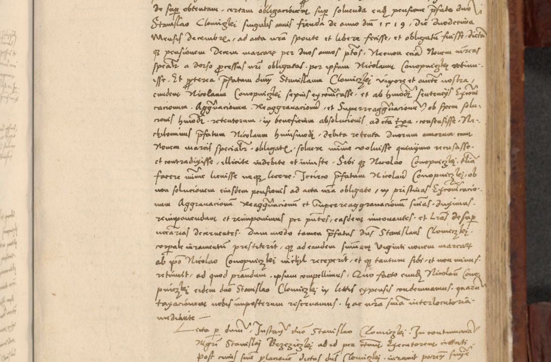 Zdjęcie nr 692 dla obiektu archiwalnego: In nomine Domini. Amen. Sub anno eiusdem Domini millesimo quingentesimo vigesimo, indicione octava, pontificatus sanctissimi in Christo patris et domini nostri domini Leonis divina providencia pape decimi moderni anno ad 19 Marcii durante septimo, acta actorum coram venerabili viro domino Thoma Rosznowski canonico et officiali generali Cracoviensi felicibus, sideribus continuantur atque exordium capiunt et Dii faveant ceptis