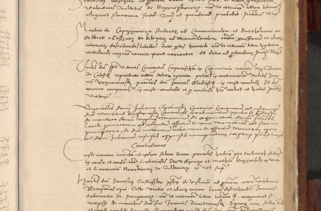 Zdjęcie nr 648 dla obiektu archiwalnego: In nomine Domini. Amen. Sub anno eiusdem Domini millesimo quingentesimo vigesimo, indicione octava, pontificatus sanctissimi in Christo patris et domini nostri domini Leonis divina providencia pape decimi moderni anno ad 19 Marcii durante septimo, acta actorum coram venerabili viro domino Thoma Rosznowski canonico et officiali generali Cracoviensi felicibus, sideribus continuantur atque exordium capiunt et Dii faveant ceptis