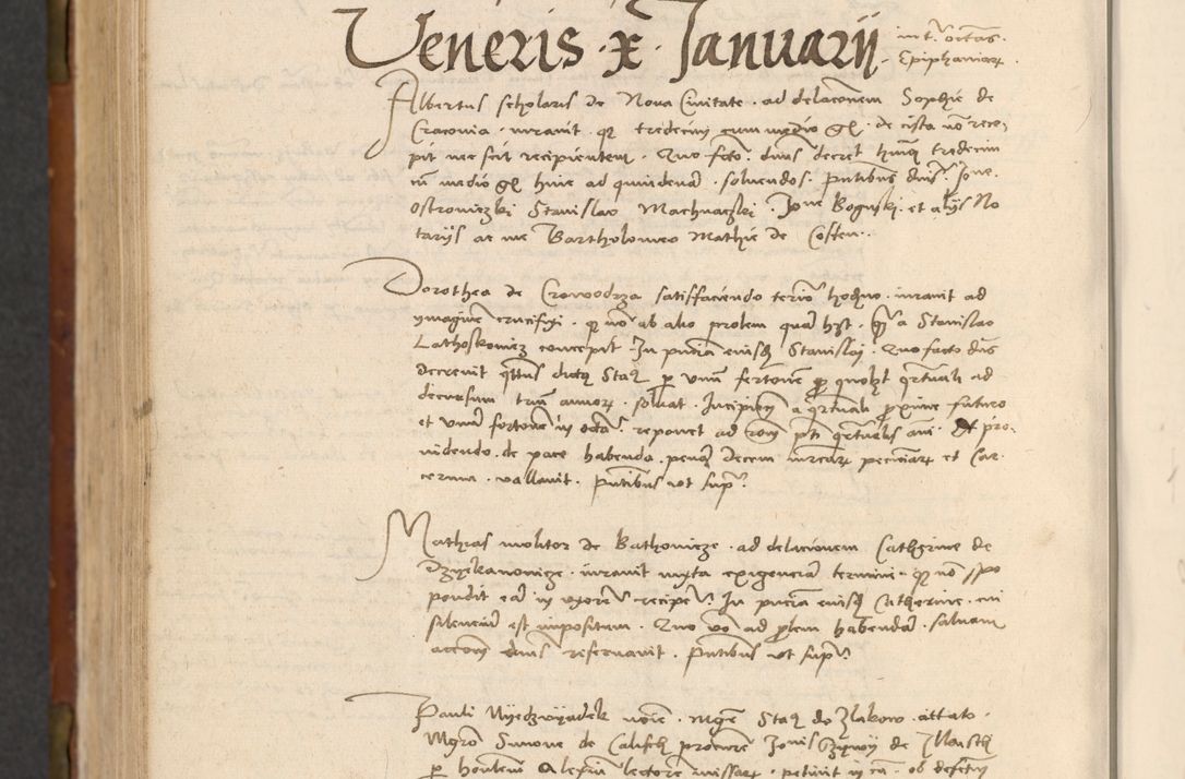 Zdjęcie nr 637 dla obiektu archiwalnego: In nomine Domini. Amen. Sub anno eiusdem Domini millesimo quingentesimo vigesimo, indicione octava, pontificatus sanctissimi in Christo patris et domini nostri domini Leonis divina providencia pape decimi moderni anno ad 19 Marcii durante septimo, acta actorum coram venerabili viro domino Thoma Rosznowski canonico et officiali generali Cracoviensi felicibus, sideribus continuantur atque exordium capiunt et Dii faveant ceptis