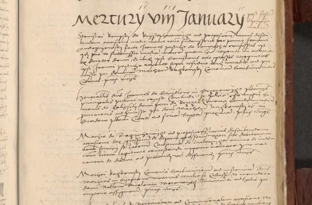 Zdjęcie nr 634 dla obiektu archiwalnego: In nomine Domini. Amen. Sub anno eiusdem Domini millesimo quingentesimo vigesimo, indicione octava, pontificatus sanctissimi in Christo patris et domini nostri domini Leonis divina providencia pape decimi moderni anno ad 19 Marcii durante septimo, acta actorum coram venerabili viro domino Thoma Rosznowski canonico et officiali generali Cracoviensi felicibus, sideribus continuantur atque exordium capiunt et Dii faveant ceptis