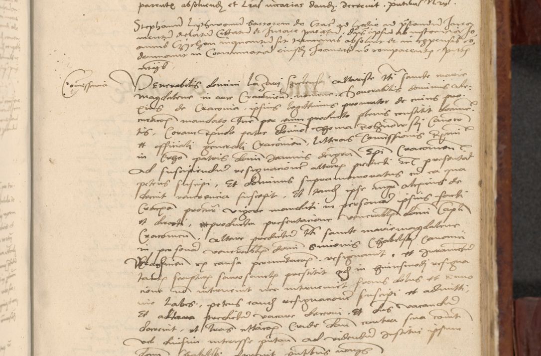 Zdjęcie nr 628 dla obiektu archiwalnego: In nomine Domini. Amen. Sub anno eiusdem Domini millesimo quingentesimo vigesimo, indicione octava, pontificatus sanctissimi in Christo patris et domini nostri domini Leonis divina providencia pape decimi moderni anno ad 19 Marcii durante septimo, acta actorum coram venerabili viro domino Thoma Rosznowski canonico et officiali generali Cracoviensi felicibus, sideribus continuantur atque exordium capiunt et Dii faveant ceptis