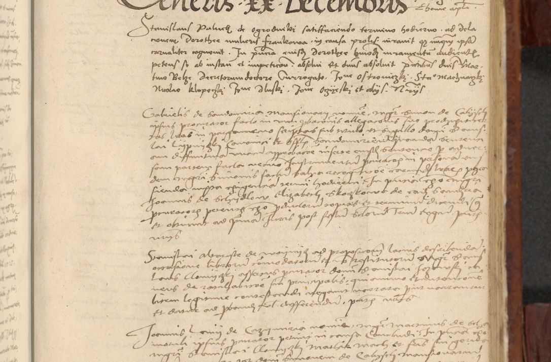 Zdjęcie nr 626 dla obiektu archiwalnego: In nomine Domini. Amen. Sub anno eiusdem Domini millesimo quingentesimo vigesimo, indicione octava, pontificatus sanctissimi in Christo patris et domini nostri domini Leonis divina providencia pape decimi moderni anno ad 19 Marcii durante septimo, acta actorum coram venerabili viro domino Thoma Rosznowski canonico et officiali generali Cracoviensi felicibus, sideribus continuantur atque exordium capiunt et Dii faveant ceptis