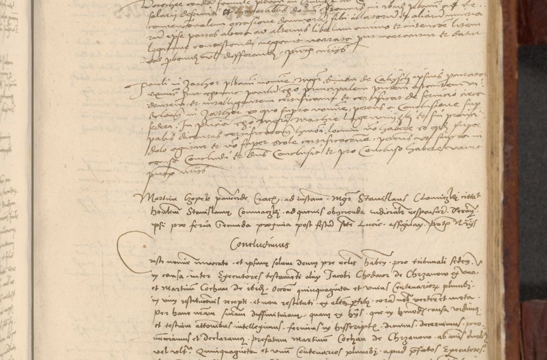 Zdjęcie nr 618 dla obiektu archiwalnego: In nomine Domini. Amen. Sub anno eiusdem Domini millesimo quingentesimo vigesimo, indicione octava, pontificatus sanctissimi in Christo patris et domini nostri domini Leonis divina providencia pape decimi moderni anno ad 19 Marcii durante septimo, acta actorum coram venerabili viro domino Thoma Rosznowski canonico et officiali generali Cracoviensi felicibus, sideribus continuantur atque exordium capiunt et Dii faveant ceptis