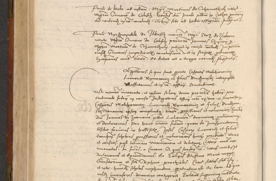 Zdjęcie nr 617 dla obiektu archiwalnego: In nomine Domini. Amen. Sub anno eiusdem Domini millesimo quingentesimo vigesimo, indicione octava, pontificatus sanctissimi in Christo patris et domini nostri domini Leonis divina providencia pape decimi moderni anno ad 19 Marcii durante septimo, acta actorum coram venerabili viro domino Thoma Rosznowski canonico et officiali generali Cracoviensi felicibus, sideribus continuantur atque exordium capiunt et Dii faveant ceptis