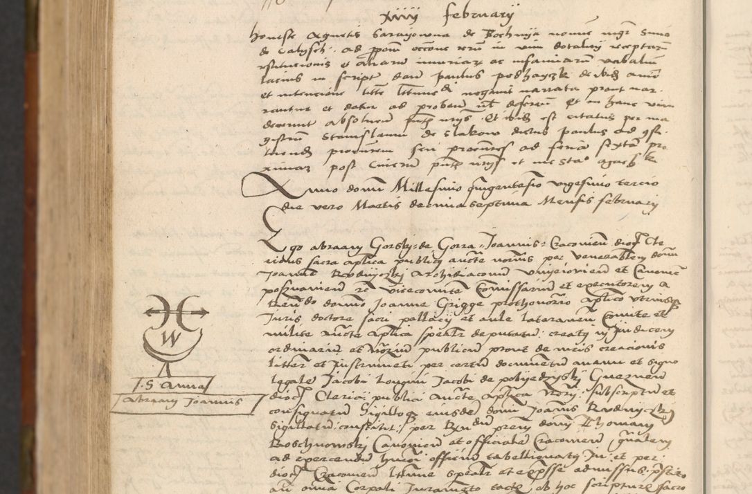 Zdjęcie nr 997 dla obiektu archiwalnego: In nomine Domini. Amen. Sub anno eiusdem Domini millesimo quingentesimo vigesimo, indicione octava, pontificatus sanctissimi in Christo patris et domini nostri domini Leonis divina providencia pape decimi moderni anno ad 19 Marcii durante septimo, acta actorum coram venerabili viro domino Thoma Rosznowski canonico et officiali generali Cracoviensi felicibus, sideribus continuantur atque exordium capiunt et Dii faveant ceptis
