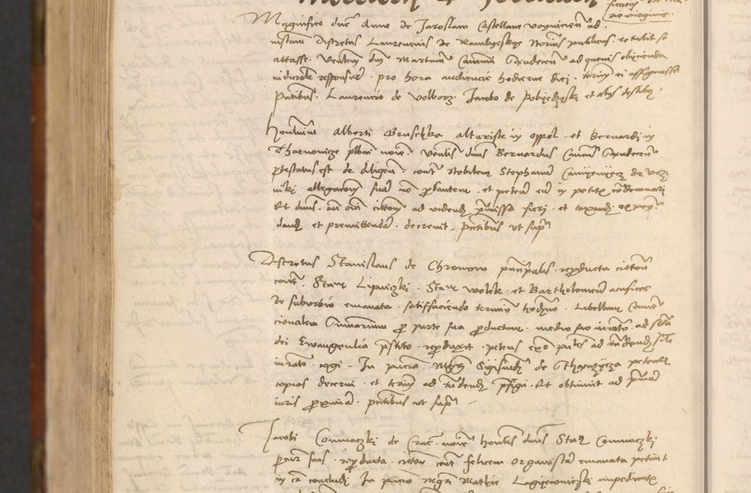 Zdjęcie nr 987 dla obiektu archiwalnego: In nomine Domini. Amen. Sub anno eiusdem Domini millesimo quingentesimo vigesimo, indicione octava, pontificatus sanctissimi in Christo patris et domini nostri domini Leonis divina providencia pape decimi moderni anno ad 19 Marcii durante septimo, acta actorum coram venerabili viro domino Thoma Rosznowski canonico et officiali generali Cracoviensi felicibus, sideribus continuantur atque exordium capiunt et Dii faveant ceptis