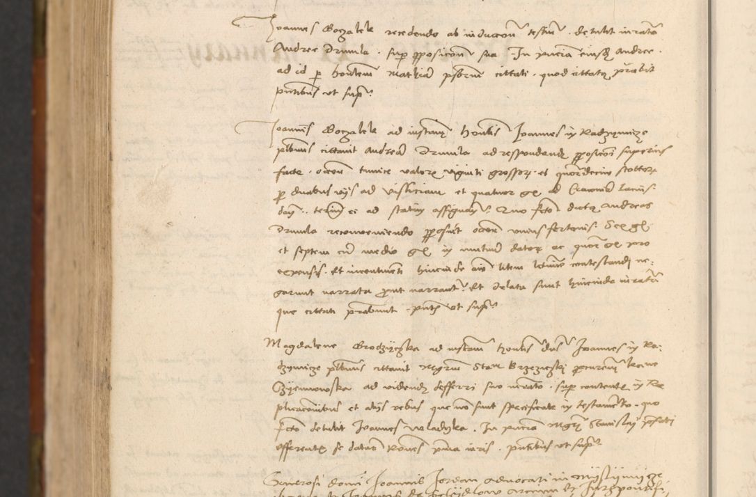 Zdjęcie nr 983 dla obiektu archiwalnego: In nomine Domini. Amen. Sub anno eiusdem Domini millesimo quingentesimo vigesimo, indicione octava, pontificatus sanctissimi in Christo patris et domini nostri domini Leonis divina providencia pape decimi moderni anno ad 19 Marcii durante septimo, acta actorum coram venerabili viro domino Thoma Rosznowski canonico et officiali generali Cracoviensi felicibus, sideribus continuantur atque exordium capiunt et Dii faveant ceptis