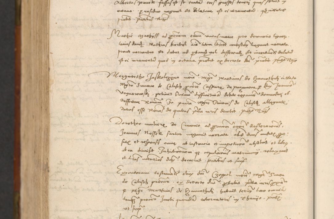 Zdjęcie nr 981 dla obiektu archiwalnego: In nomine Domini. Amen. Sub anno eiusdem Domini millesimo quingentesimo vigesimo, indicione octava, pontificatus sanctissimi in Christo patris et domini nostri domini Leonis divina providencia pape decimi moderni anno ad 19 Marcii durante septimo, acta actorum coram venerabili viro domino Thoma Rosznowski canonico et officiali generali Cracoviensi felicibus, sideribus continuantur atque exordium capiunt et Dii faveant ceptis