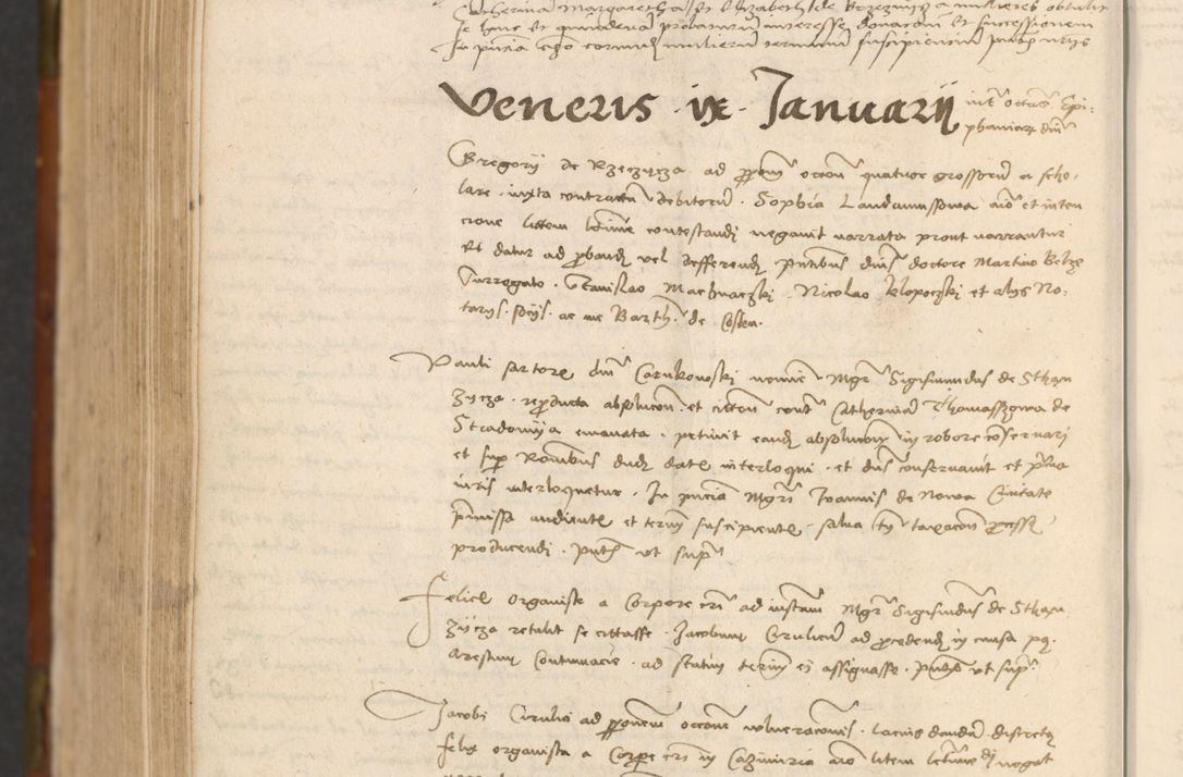 Zdjęcie nr 965 dla obiektu archiwalnego: In nomine Domini. Amen. Sub anno eiusdem Domini millesimo quingentesimo vigesimo, indicione octava, pontificatus sanctissimi in Christo patris et domini nostri domini Leonis divina providencia pape decimi moderni anno ad 19 Marcii durante septimo, acta actorum coram venerabili viro domino Thoma Rosznowski canonico et officiali generali Cracoviensi felicibus, sideribus continuantur atque exordium capiunt et Dii faveant ceptis