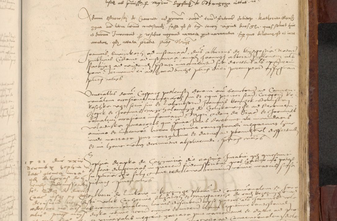 Zdjęcie nr 960 dla obiektu archiwalnego: In nomine Domini. Amen. Sub anno eiusdem Domini millesimo quingentesimo vigesimo, indicione octava, pontificatus sanctissimi in Christo patris et domini nostri domini Leonis divina providencia pape decimi moderni anno ad 19 Marcii durante septimo, acta actorum coram venerabili viro domino Thoma Rosznowski canonico et officiali generali Cracoviensi felicibus, sideribus continuantur atque exordium capiunt et Dii faveant ceptis