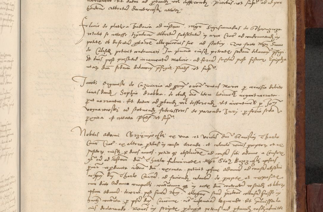 Zdjęcie nr 956 dla obiektu archiwalnego: In nomine Domini. Amen. Sub anno eiusdem Domini millesimo quingentesimo vigesimo, indicione octava, pontificatus sanctissimi in Christo patris et domini nostri domini Leonis divina providencia pape decimi moderni anno ad 19 Marcii durante septimo, acta actorum coram venerabili viro domino Thoma Rosznowski canonico et officiali generali Cracoviensi felicibus, sideribus continuantur atque exordium capiunt et Dii faveant ceptis