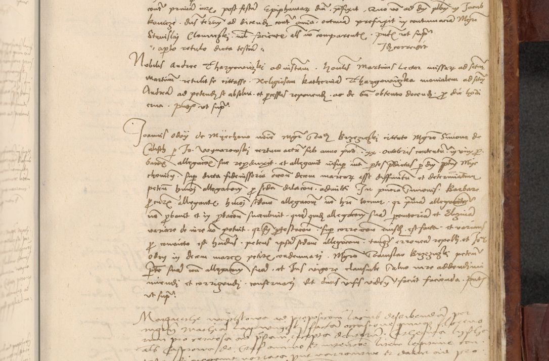 Zdjęcie nr 952 dla obiektu archiwalnego: In nomine Domini. Amen. Sub anno eiusdem Domini millesimo quingentesimo vigesimo, indicione octava, pontificatus sanctissimi in Christo patris et domini nostri domini Leonis divina providencia pape decimi moderni anno ad 19 Marcii durante septimo, acta actorum coram venerabili viro domino Thoma Rosznowski canonico et officiali generali Cracoviensi felicibus, sideribus continuantur atque exordium capiunt et Dii faveant ceptis